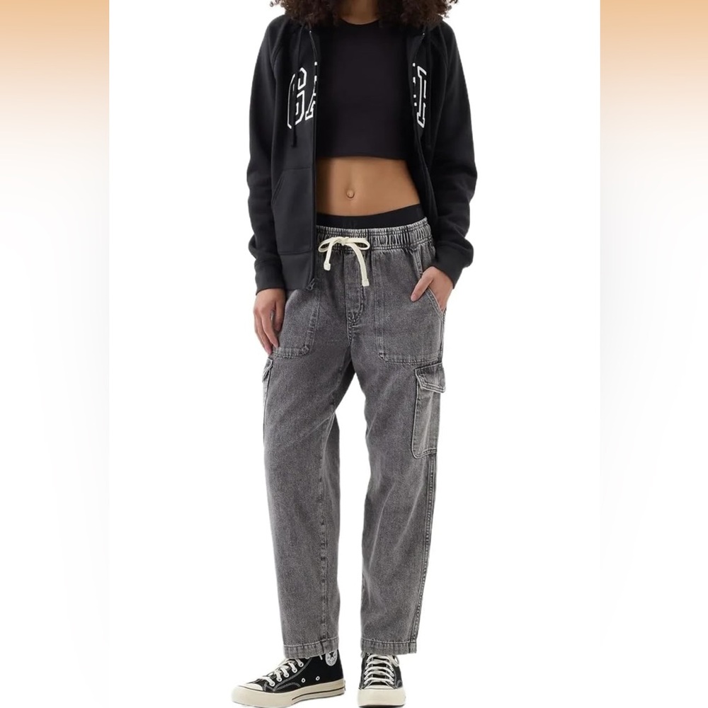 Gray Cargo Easy Jeans